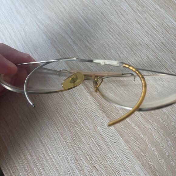 Vintage B&L Ray-Ban Outdoorsman Sunglasses READ Gold FRAMES ONLY 58-14 - Picture 4 of 6